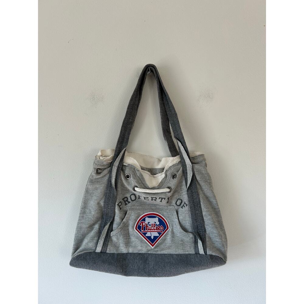 Little Earth Phillies hoodie sweatshirt bag grey